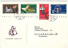 1955-Svizzera Busta Affrancata Con S.4v."propaganda"su Fdc - FDC