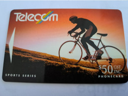 NEW ZEALAND  MAGNETIC $ 50,- / SPORTS SERIES/ CYCLING   NO 111E   Fine Used    **16770** - Neuseeland