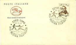 1974-busta Affrancata L.25 Manzoni Con Annullo Del VIII^mostra Filatelica Di Com - 1971-80: Poststempel