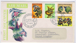 1971-Papua New Guinea S.4v."danzatori In Costumi Tradizionali"su Fdc Illustrata - Papua-Neuguinea