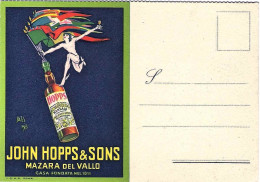 1923-disegnata Da Bazzi Per La Pubblicita' Del Marsala "John Hopps Et Sons Di Ma - Publicité