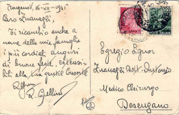 1945-cartolina Natalizia Con Strappo In Basso Affrancata 20c.Imperiale Senza Fas - Other & Unclassified