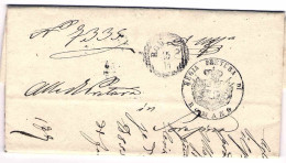 1860-lettera In Franchigia Con Annullo A Linee Orizzontali E Verticali Di Romano - Non Classificati