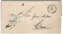 1874-lettera In Franchigia Dall'ufficio Del Registro Di Santo Stefano Camastra A - Poststempel