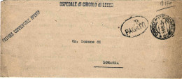 1944-RSI Piego Ospedaliero Con Bollo Ovale P.Pagato Con R.scalpellato - Marcophilia
