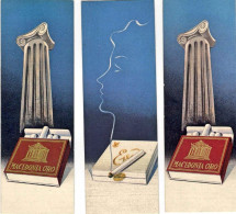 1950circa-tre Segnalibri Con Pubblicita' Di Sigarette "macedonia D'oro-due Palme - Publicité