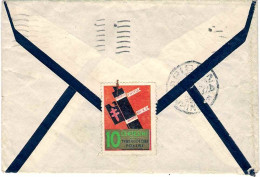 1934-busta Affrancata 30c.Imperiale+20c.Decennale,al Verso Bollo D'arrivo E Vign - Marcophilia