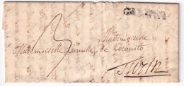 1836-SARDEGNA CALUSO SD Su Lettera Completa Testo (1.10) - ...-1850 Préphilatélie