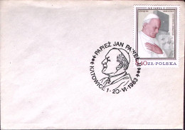 1983-POLONIA Katovice II^visita Paolo VI Annullo Speciale (20.6) Su Busta - Andere & Zonder Classificatie
