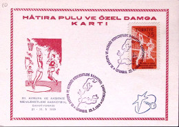 1959-Turchia Istambul XI Campionato Europeo Pallacanestro Annullo Speciale Istam - Brieven En Documenten