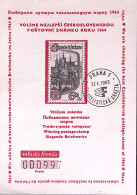 1965-CECOSLOVACCHIA Praga Sondaggio Filatelico Annullo Speciale (27.5) Su Carton - Sonstige & Ohne Zuordnung