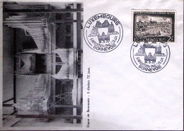1957-LUSSENBURGO Bonnevoie Esposizione Filatelica Annullo Speciale (31.3) Su Bus - 1946-60: Poststempel