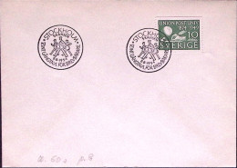 1954-SVEZIA Stoccolma Gara Fra Postini Annullo Speciale (8.8) Su Busta - Sonstige & Ohne Zuordnung