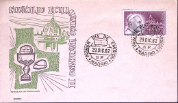 1962-SPAGNA Concilio Vaticano II^su Busta Fdc - FDC