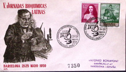 1959-SPAGNA Barcellona V Giornata Biochimica Latina Annullo Speciale (21-25.5) S - Covers & Documents