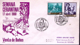 1960-SPAGNA Venta De Banos Settimana Dedicata A Cervantes Annullo Speciale (17.4 - Covers & Documents