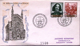 1959-SPAGNA Soller Esposizione Filatelica Annullo Speciale (8.6) Su Busta - Lettres & Documents