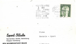 GERMNAY. POSTMARK. SCHWEINFURT. 1972 - Lettres & Documents