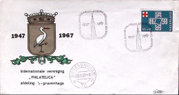 1967-OLANDA Mostra Internazionale Philatelica Annullo Speciale Gravenhage (28.10 - Marcophilie