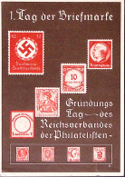 1936-Germania Cartolina Postale 1 Giornata Francobollo Con Annullo Speciale Berl - Andere & Zonder Classificatie