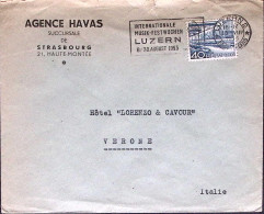 1953-Svizzera Lucerna Settimana Internazionale Della Musica Annullo Meccanico (1 - Autres & Non Classés