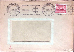 1950-GERMANIA Berlino Charlottenburg Giornata Chiesa Evangelica Annullo Meccanic - Lettres & Documents