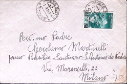 1953-FESTA Della MONTAGNA Lire 25 Isolato Su Busta Varese (3.8) - 1946-60: Poststempel