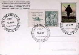 1968-VERONA 50 Ann Legione Cecoslovacca Annullo Speciale (12.10) Su Cartolina - 1961-70: Poststempel