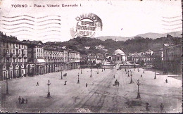 1918-TORINO Piazza Vittorio Emanuele Viaggiata Torino (12.8) Affrancata Leoni C. - Autres & Non Classés