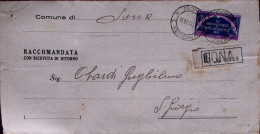 1954-PATTO ATLANTICO Lire 60 Isolato Su Piego Raccomandato Sona (19.9) - 1946-60: Poststempel