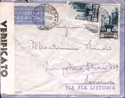 1940-ADDIS ABEBA CORRISPONDENZE Citta' C.2 (2.12) Su Busta (lacerata) Via Aerea  - Erythrée