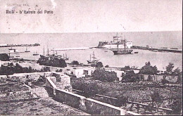 1920-RODI Entrata Del Porto Viaggiata Rodi (14.4) Affrancata Leoni Sopr.c.5 E 10 - Ägäis (Rodi)