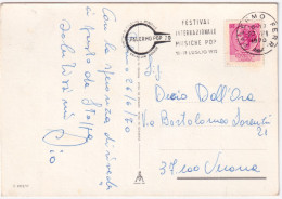 1970-PALERMO FESTIVAL INTERNAZIONALE MUSICHE POPOLARI Annullo Targhetta (27.6) S - 1961-70: Poststempel