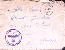 1944-FELDPOST 13921 Manoscr. Al Verso Di Busta Feldpost/b (13.7) Da Italiano Agg - Oorlog 1939-45