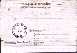 1943-STALAG VII^A + Muto (20.11) Su Biglietto Franchigia Da Italiano Prigioniero - Marcophilie