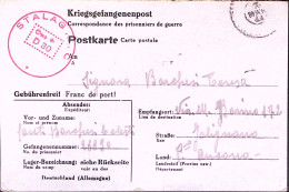 1944-STALAG XIII^C + Muto (7.3) Su Cartolina Franchigia Da Italiano Prigioniero  - Poststempel