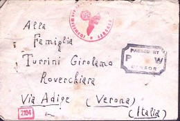 1944-POW CAMP 2 E IV Centuria Manoscritto Al Verso Di Busta Da Italiano Prigioni - Marcophilia