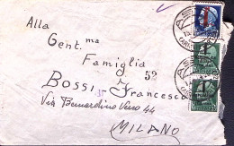 1944-Imperiale Sopr.lire 1,25 E Coppia C.25 Su Espresso Asti (15.8) - Marcophilie