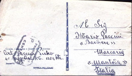 1943-Cartolina Franchigia R.E. Decapitata Come Cartolina Cattura Da Prigionieri  - Poststempel