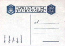 1945-Cartolina Franchigia Intestazione Con Stemma Luogotenenziale Nuova - Marcophilie