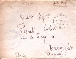 1944-FELDPOST L 34557 Lgpa Paris Manoscritto Al Verso Di Busta Feldpost/c (2.8)  - Guerre 1939-45