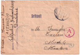 1943-GRAFENWOHR AUSTELUNGSTAB XIII^manoscritto Su Biglietto Franchigia Da Milita - Marcophilia