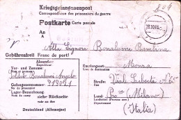 1943-LAGER III^B Piega Centrale Fori Spillo Cartolina Franchigia Annullo Muto (1 - Storia Postale