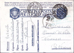 1942-335 Compagnia Presidiaria Alpina Trieste Su Cartolina Franchigia Posta Mili - War 1939-45