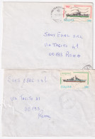 1981-COSTRUZIONI NAVALI 4 EMISS. I Quattro Valori (1531/4) Isolati Su 4 Buste - 1981-90: Storia Postale