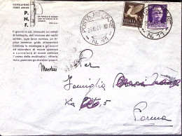 1941-D.F.A. P.N.F. Busta Carta Leggera Motto Il Giorno In Cui . Viaggiata Posta  - Guerre 1939-45