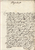 1623-Vicenza 12 Agosto Lettera Di Adeodato Scaglia - Documenti Storici