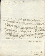 1793-Venezia 11 Giugno Lettera Di Giovanni Labia - Documenti Storici