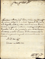 1740-Firenze 10 Ottobre Lettera Di Giovanni Lami - Historische Dokumente