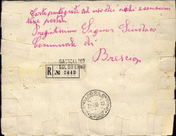 1958-carta Punteggiata Per Ciechi Raccomandata In Esenzione Di Tasse Postali Da  - 1946-60: Poststempel